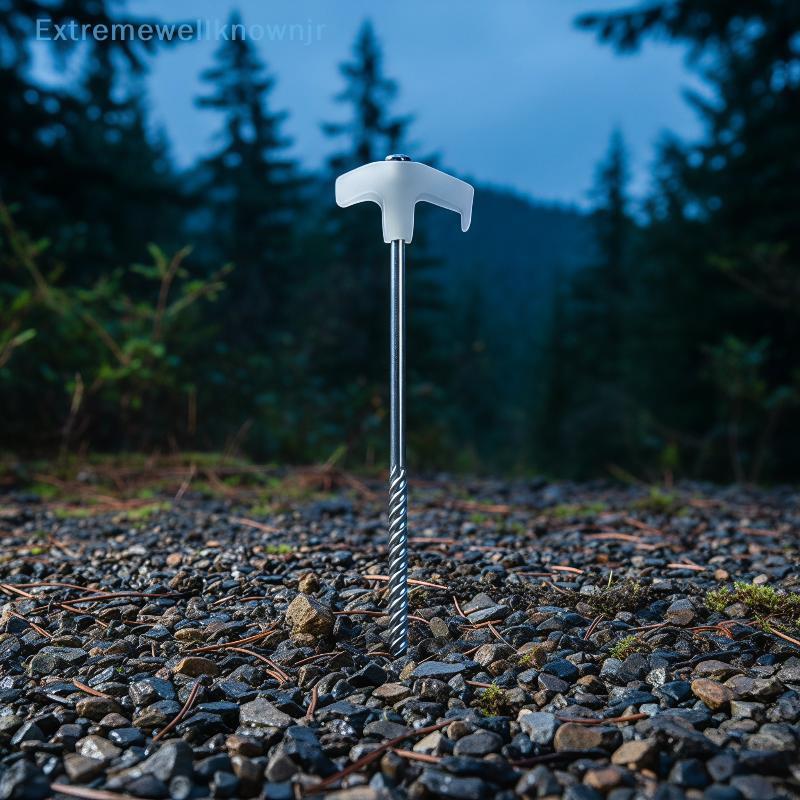EJBR Estacas De Barraca Com Parafuso Que Brilham No Escuro De 25 Cm , Aço Resistente Para Camping Quente