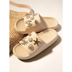 Chinelo Petite Jolie Hug Areia PJ7825