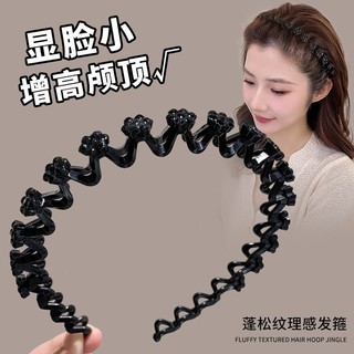 Tiara de flores estilo coreano, feminina, para uso diário, não aperta a cabeça, ideal para dar volume ao topo da cabeça,