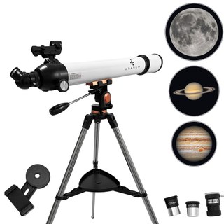 Telescópio Refrator 70/700mm Uranum para Observação Lunar, Crateras, Espaço, Planetas, Astronômica