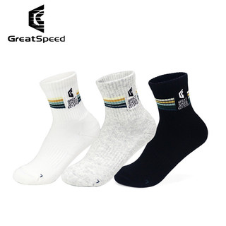 Quatro GreatSpeed GreatSpeed GreatSpeed Sports Meias Casuais Respirável Toalha Fundo Badminton Tênis Basquete Meias Masc