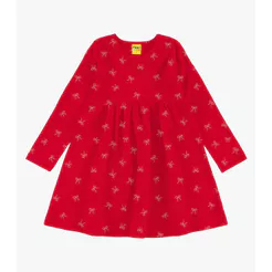 Vestido Manga Longa Infantil Rovi Kids Vermelho