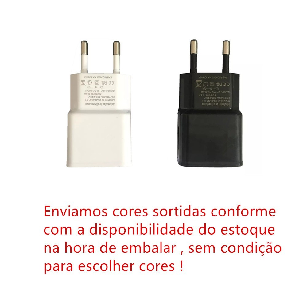 Tomada Para Carregador Plug Adaptador Usb 5v 1a Bivolt 