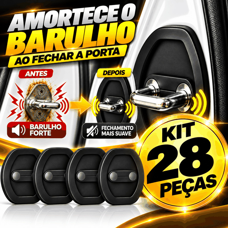 Amortecedor COM 28 peças de Fechadura Borracha Protetor Porta Carro Batente Anti Impacto Colisão Veicular
