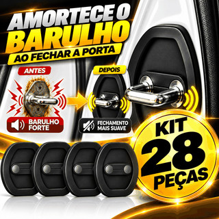 Amortecedor COM 28 peças de Fechadura Borracha Protetor Porta Carro Batente Anti Impacto Colisão Veicular