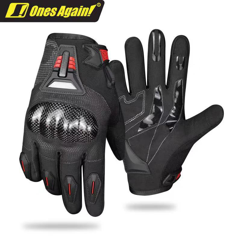 Luvas de equitação de motocicleta masculinas outono inverno antiderrapante impermeável resistente ao desgaste quente fib