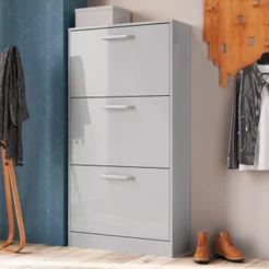 Sapateira Basculante 3 Portas RP1300 Branco/Gelo