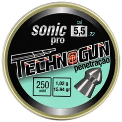 Chumbinho Technogun Sonic Pro Penetração 5.5mm (.22) - 250un
