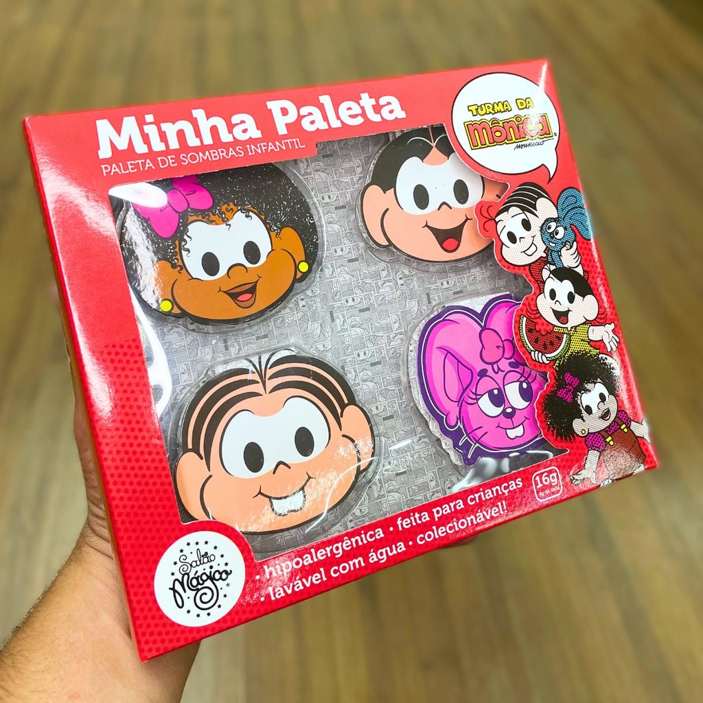 Kit Infantil Paleta de Sombras Turma da Mônica Salão Mágico — imagem 2 de 2