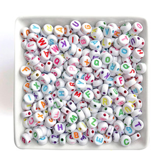 Miçanga Letras Coloridas Redonda - 435 pçs em Oferta na Shopee