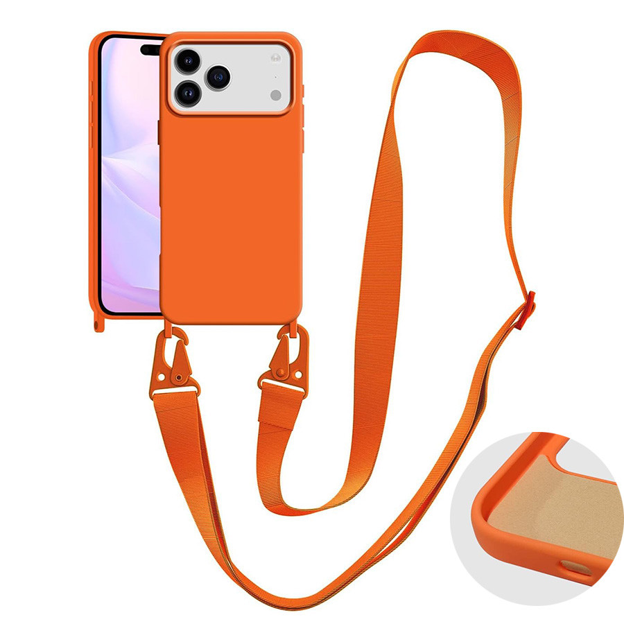 Para iPhone 17 Air 16 Plus 17 Pro Max Capa Com Cordão Crossbody Case Alça Ajustável À Prova De Choque Proteção Contra Qu em Oferta na Shopee