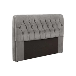 Cabeceira Jasmim Lucca 140cm Casal Cinza para Box