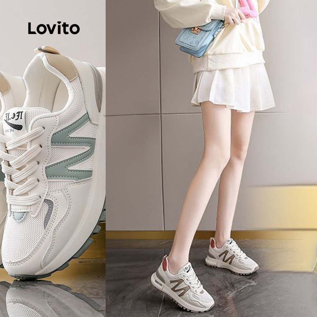 (NEW) Lovito Tênis Casuais para mulheres LFA97146