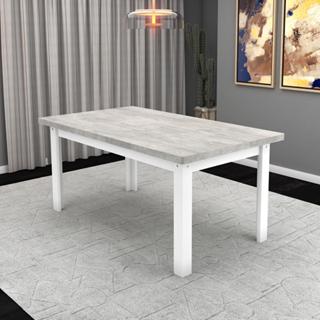 Mesa Jantar 160x90cm Santorini Branca 6 Lugares Tradição Durável e Moderna para Famílias em Oferta na Shopee