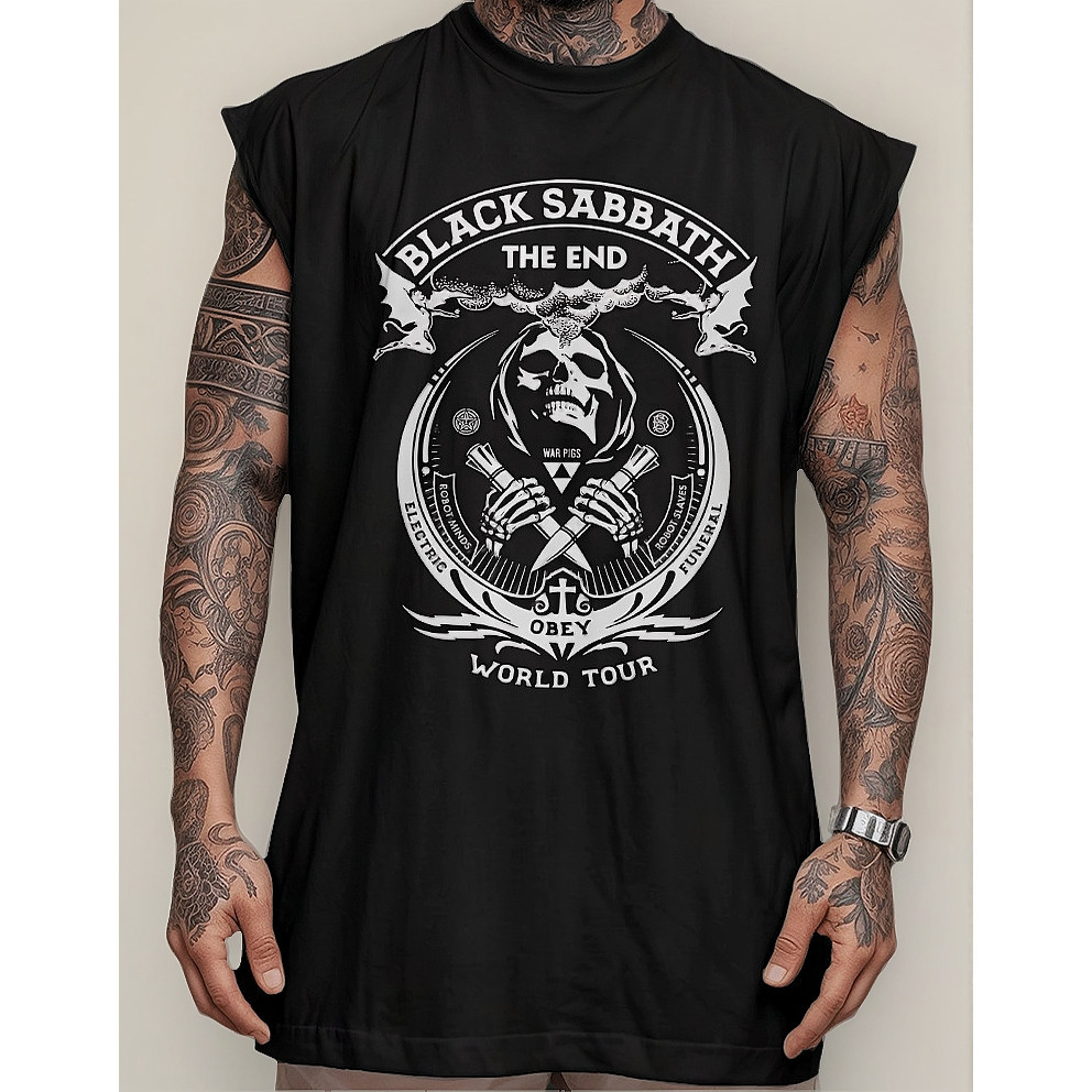Regata Oversized Machao Black The End Sabbath Tour Obey Band