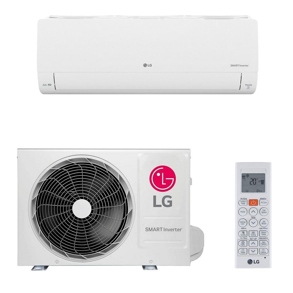 Ar Condicionado Split LG Hi Wall Smart Voice Inverter 9.000 BTU/h Frio Monofásico Branco S3-Q09JA31E  220V em Oferta na Shopee