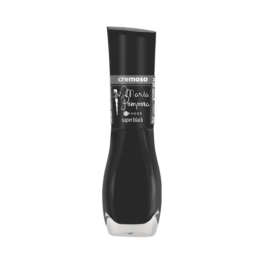 Esmalte Mohda Maria Pomposa Super Black em Oferta na Shopee