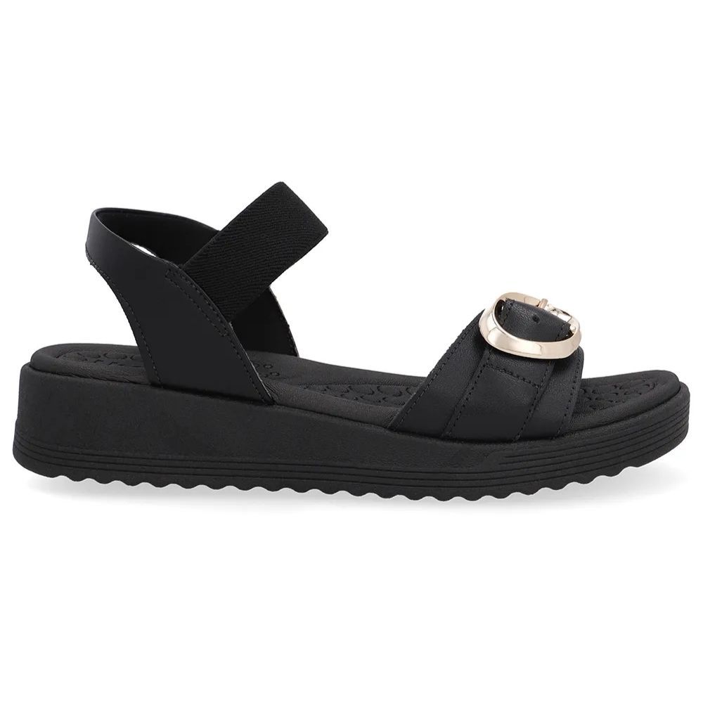 Sandália Feminina Anabela Preto Usaflex UD13002
