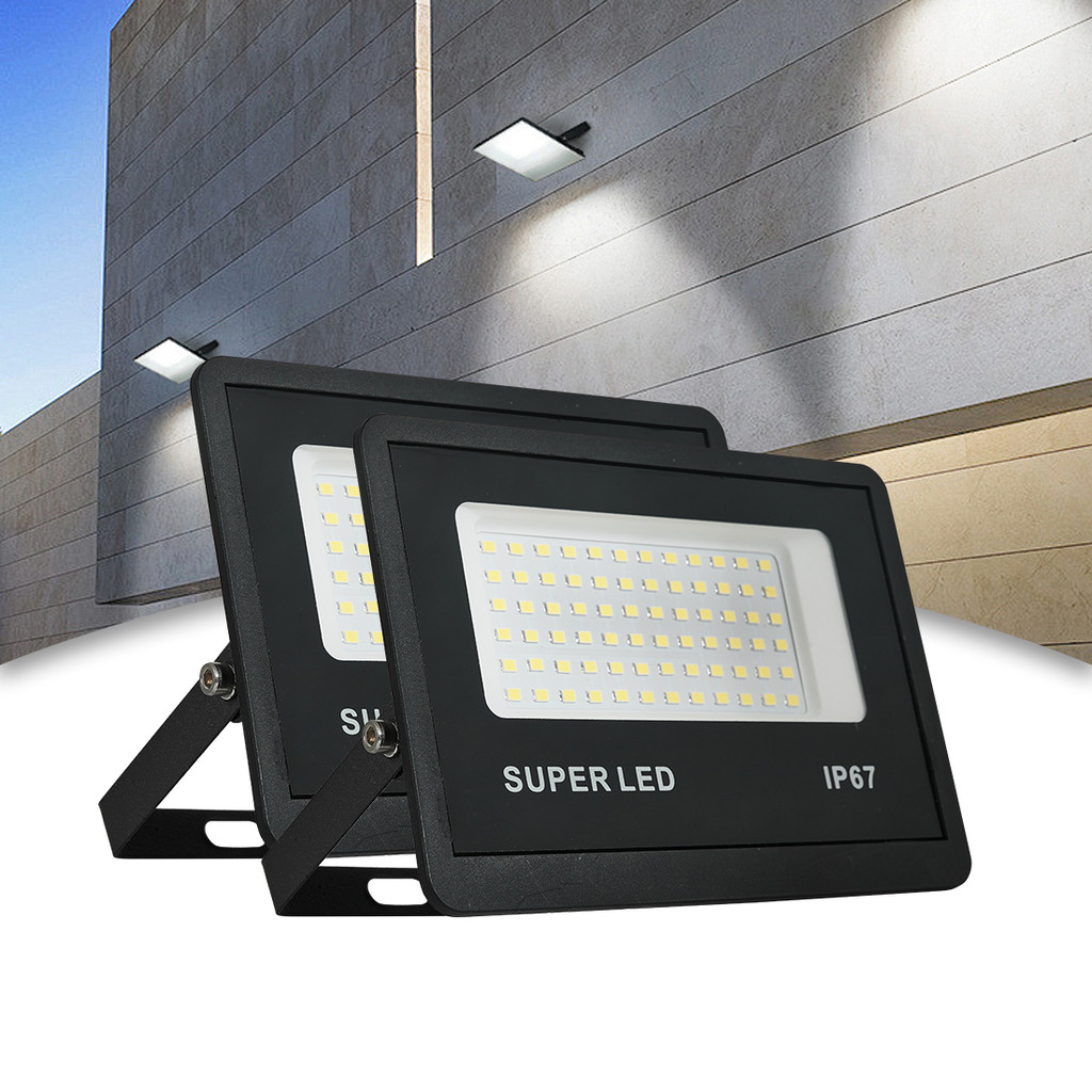 KIT 2 a 8 Refletor LED 300W Holofote Super Potente à Prova d'Água Área Externa Econômico IP67 Bivolt em Oferta na Shopee