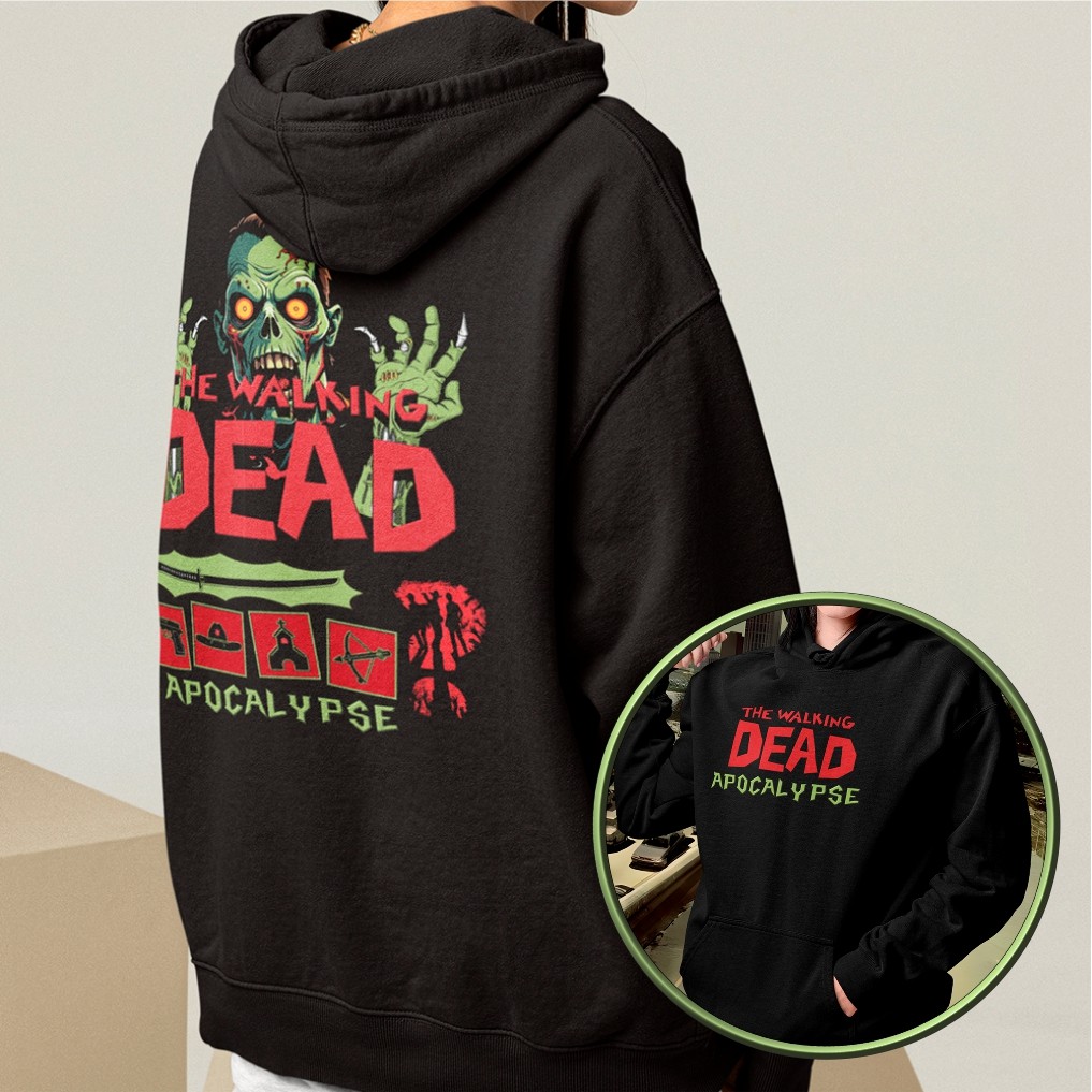 Moletom The Walking Dead Blusa De Frio Apocalipse Zumbi Casaco Flanelado Algodão Premium
