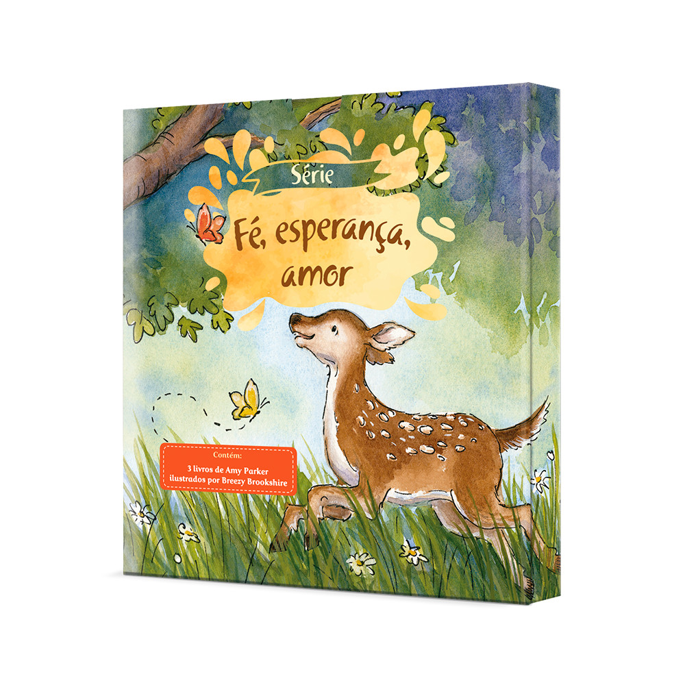 Box com 3 livros - Série Fé, Esperança e Amor •  - Livro infantil Cristão - Capa Dura em Oferta na Shopee