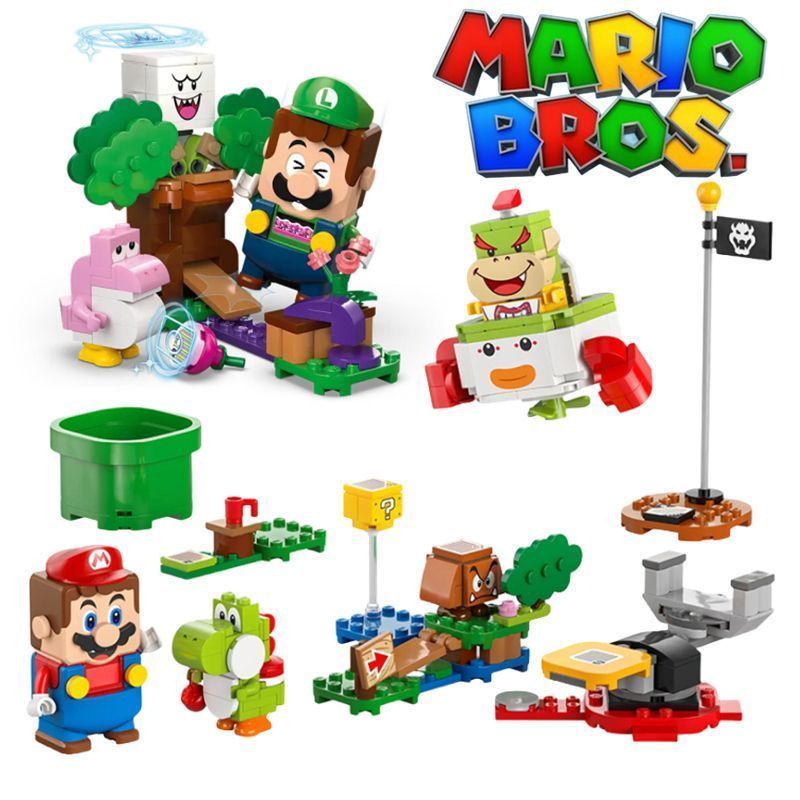 Lego Lava Monster 71440 Maria Luigi Adventure Together Boy montado bloco de construção brinquedo presente em Oferta na Shopee