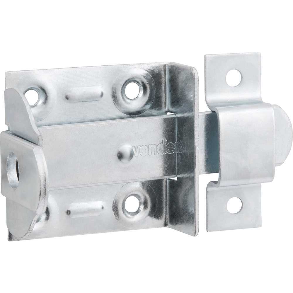 Fecho Chato com Porta-Cadeado 2" - 50,8mm, Zincado, Encartelado - Vonder