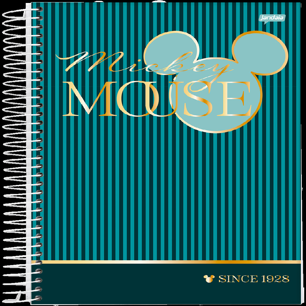 Caderno Universitário Capa Dura 10 Matérias 160 Folhas Mickey Arts Office 71358-26 Jandaia - Pacote Com 4 Unidades