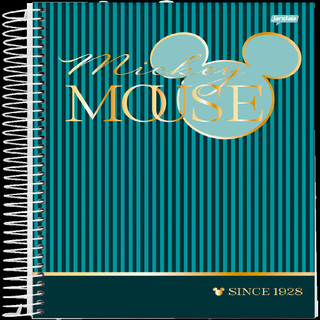 Caderno Universitário Capa Dura 10 Matérias 160 Folhas Mickey Arts Office 71358-26 Jandaia - Pacote Com 4 Unidades