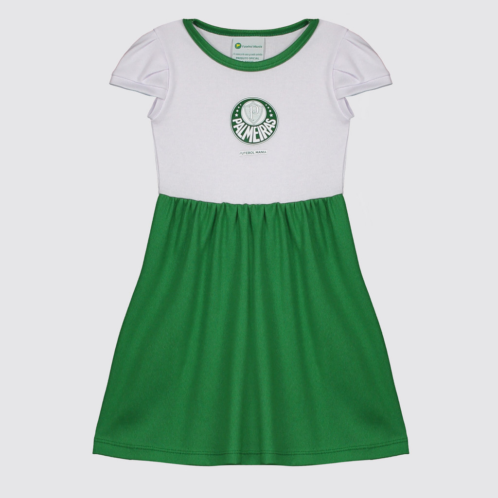 Vestido Palmeiras Infantil em Oferta na Shopee