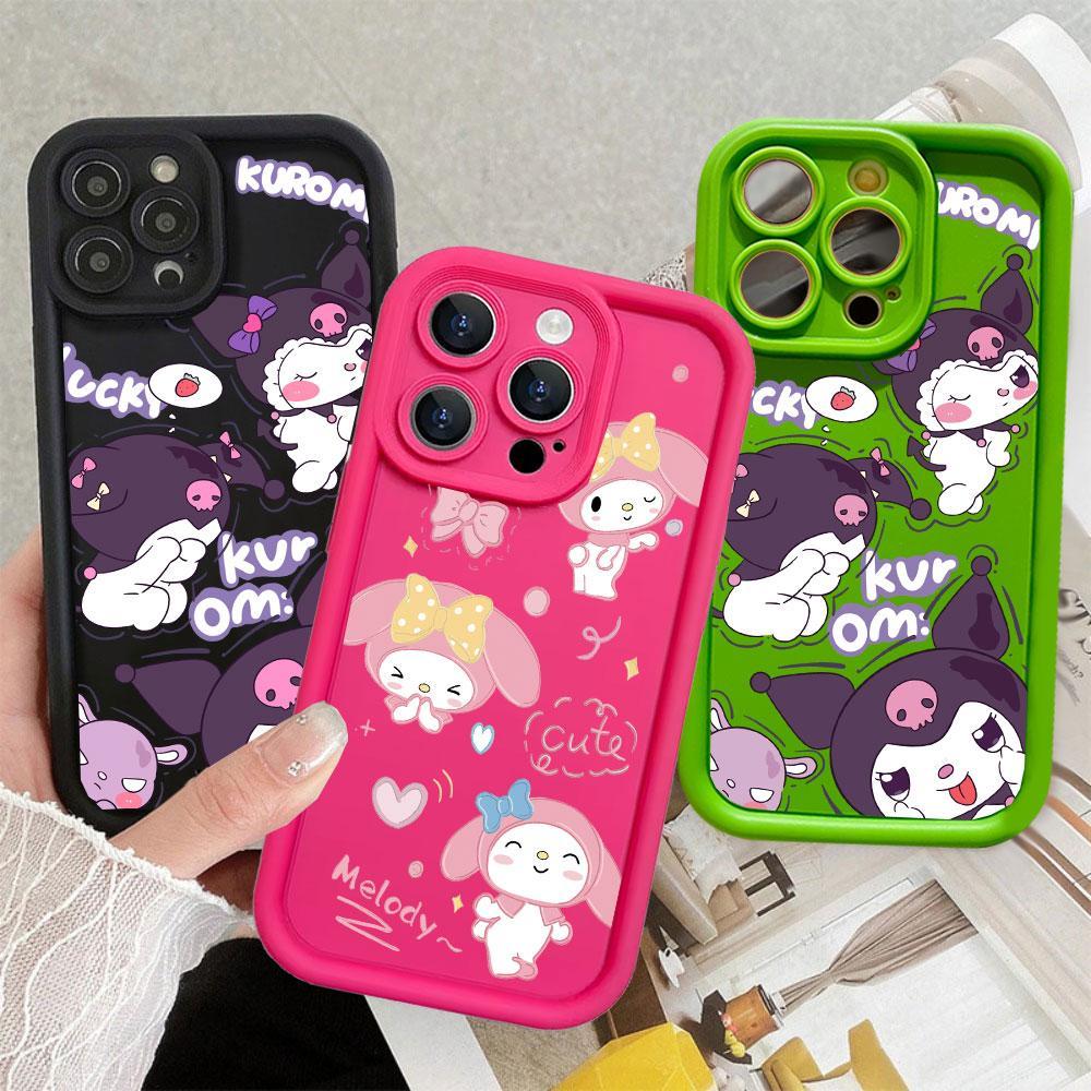 Capa Para iPhone 17 Pro Max 17Air 16 15 13 11 14 12 11 Xs XR Dos Desenhos Animados Kuromi Melodia Fosco Macia CDEE04 em Oferta na Shopee