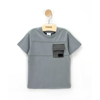 Camiseta Menino Malha Bolso Etiqueta - Angerô em Oferta na Shopee