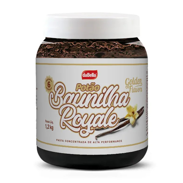 Pasta Saborizante Concentrada Baunilha Royale 1Kg Dabella Golden Flavors em Oferta na Shopee