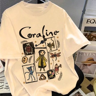 Camisa Camiseta Unissex Coraline Desenho Filme StreetWear Premium 100% Algodão Atendimento 24 Horas