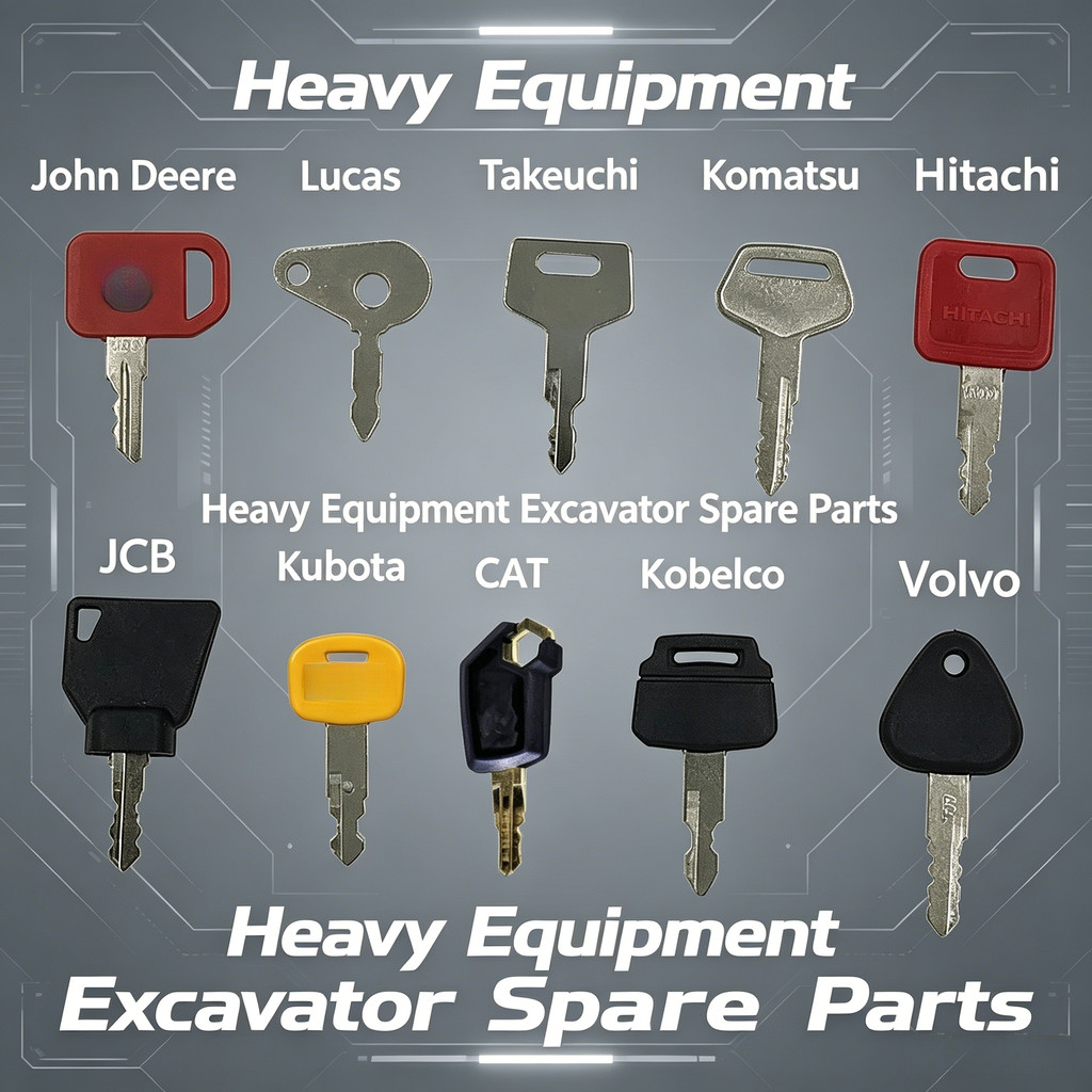 Chave De Partida De Ignição Universal , Equipamento Pesado , Peças Sobressalentes De Escavadeira , Adequado Para CAT JCB