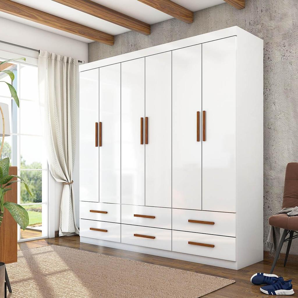 Guarda-Roupa Havana 6 Portas 6 Gavetas Multimóveis CR35552