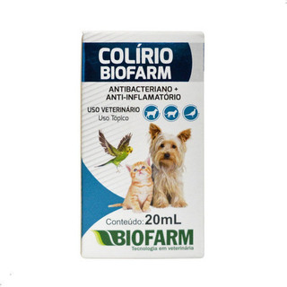 Colírio Para cães e gatos Biofarm Pet  Anti-inflamatorio 20ml