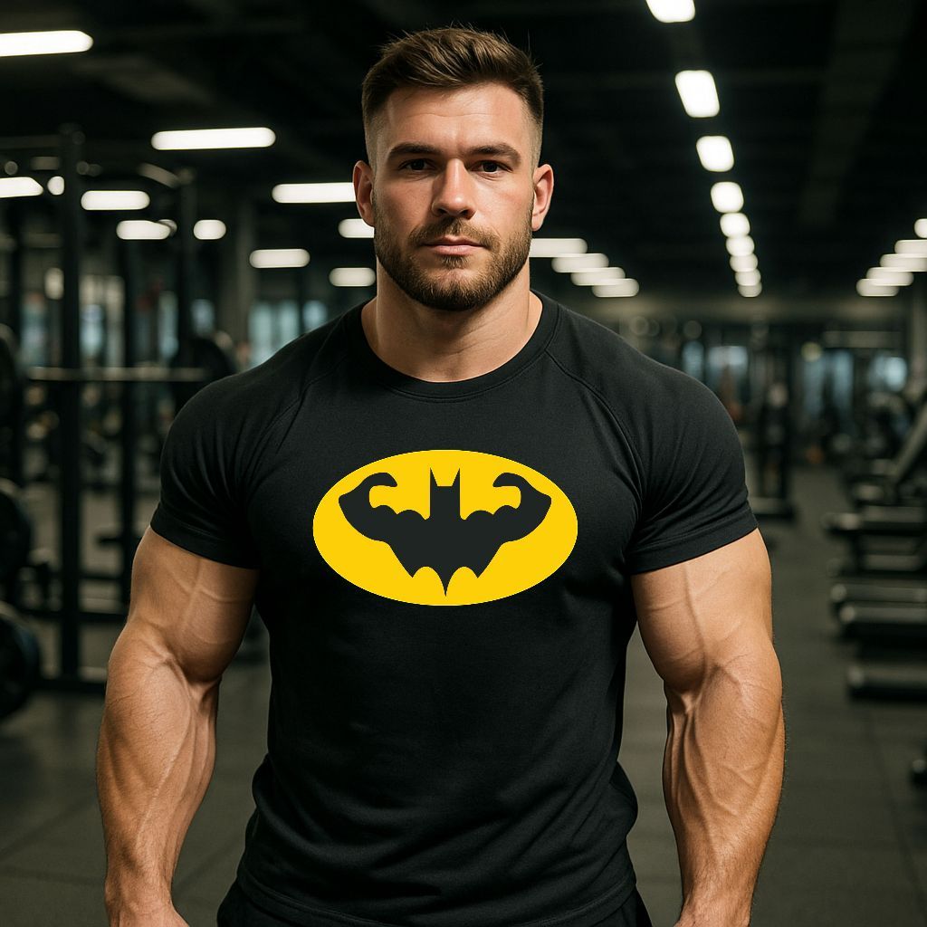 Camiseta Dry Fit Batman Academia Treino Musculacao Camisa Esportiva Masculina Feminina Blusa Crossfit Corrida