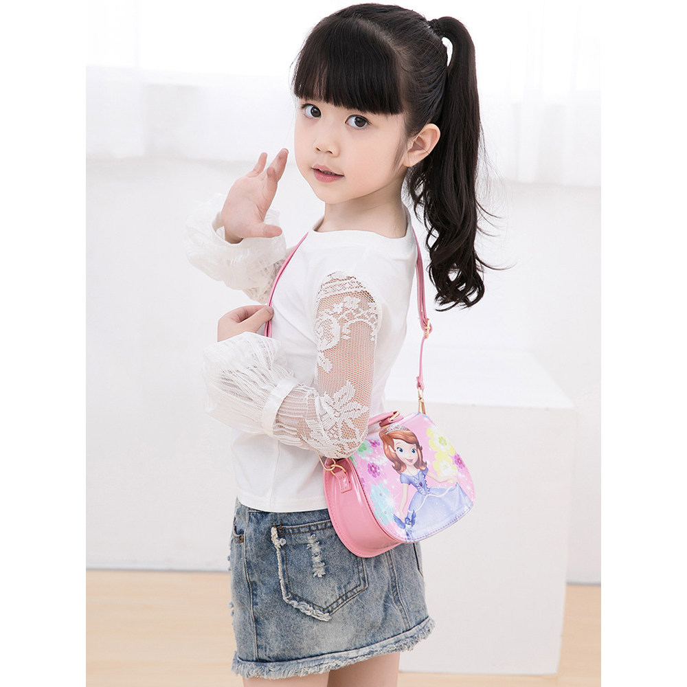 Crianças sacos bonito meninas saco do mensageiro moda princesa na moda bebê bolsa de ombro dos desenhos animados bolsa d