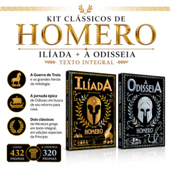 Kit Clássicos de Homero | Ilíada + A Odisseia | Texto Integral