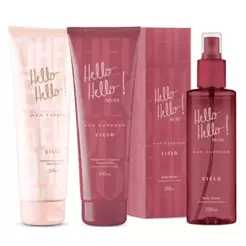 Combo Hidratante Hello Hello + Body Splash Muse + Hidratante Muse Ciclo
