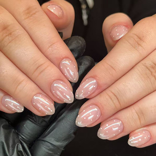 Europeu americano estilo francês wearable unhas estilo curto flor piscando diamante arco Manicure unhas wearable unhas f
