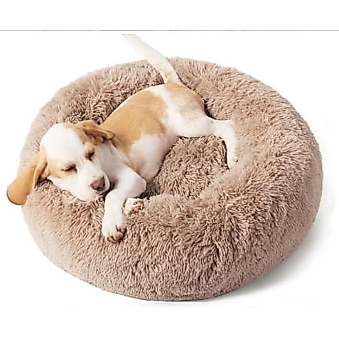 Cama Pet Luxo Donut Nuvem Redonda Ninho Pelúcia Rosquinha Fofinha 50cm | Para Pet Peso Max Apro 12kg