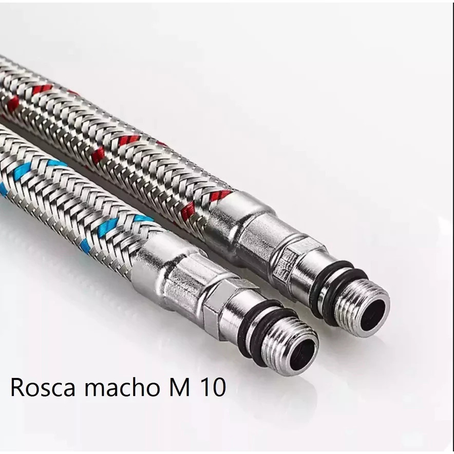 Engate Mangueiras Flexível Misturador Monocomando Torneira 45 Cm/60CM (1 Par) — imagem 2 de 2