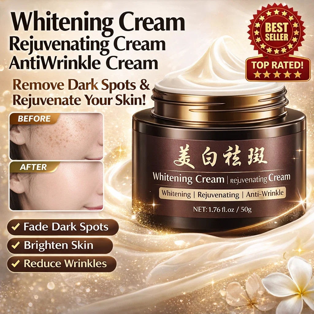【Para Todos os Tipos de Pele】[Skin Brightening] Creme Clareador/Remoção de Manchas/Anti-Rugas/Anti-Idade