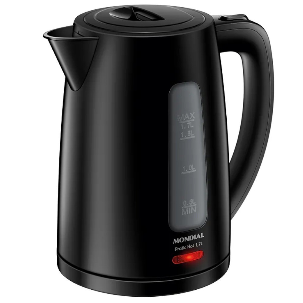 Chaleira elétrica 1,7 litros 1850 watts Pratic Hot - CE-17 Mondial
