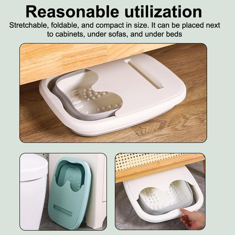 Banheira dobrável decorativa para massagem e imersão dos pés, bacia para terapia dos pés em casa, modelo novo.