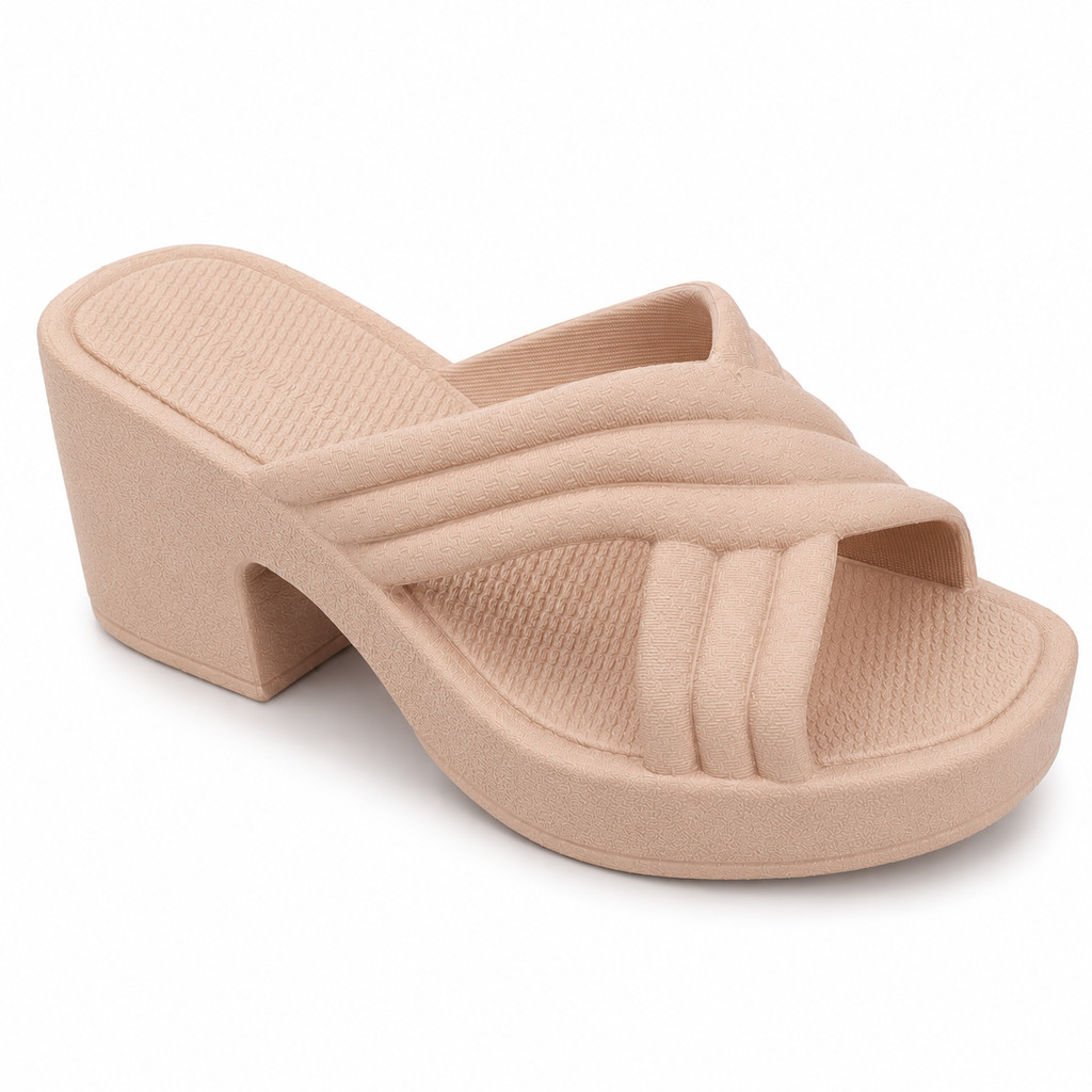 Tamanco Feminino Salto Plataforma Confortável Sandália Moderna Antiderrapante Versátil Conforto Premium e Diário