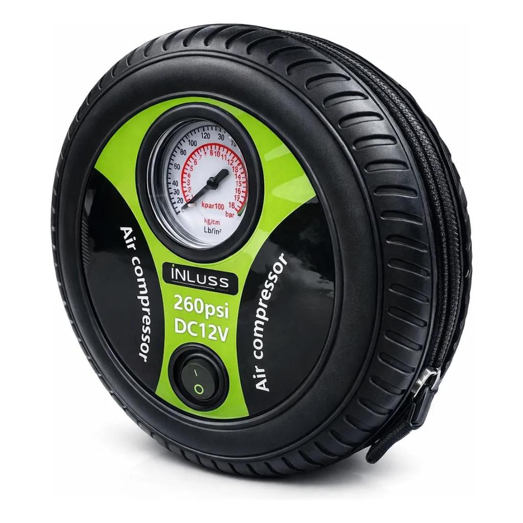Mini Compressor de Ar Inluss 12V 300 PSI Automotivo