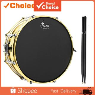 Bateria de caixa SLADE 14 x 5,5 polegadas, pele de bateria de aço inoxidável dourado fosco, instrumento de percussão